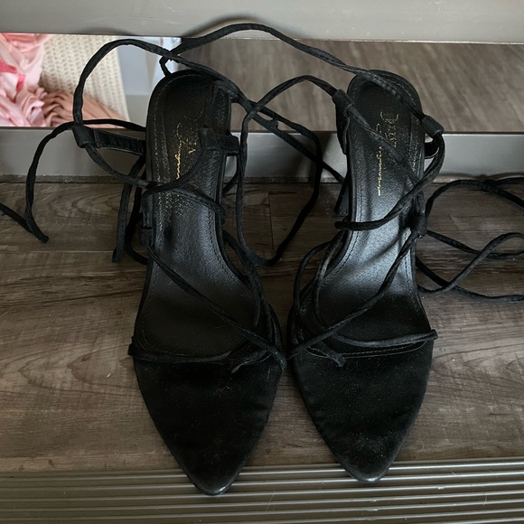 Sexy Black Strappy Heels - Picture 5 of 5